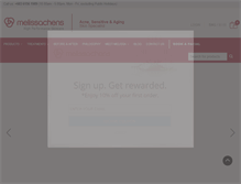 Tablet Screenshot of melissachens.com